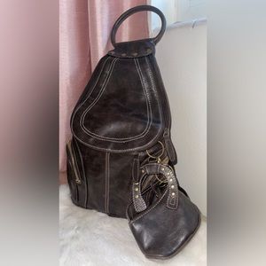 Nine West Faux Leather Backpack